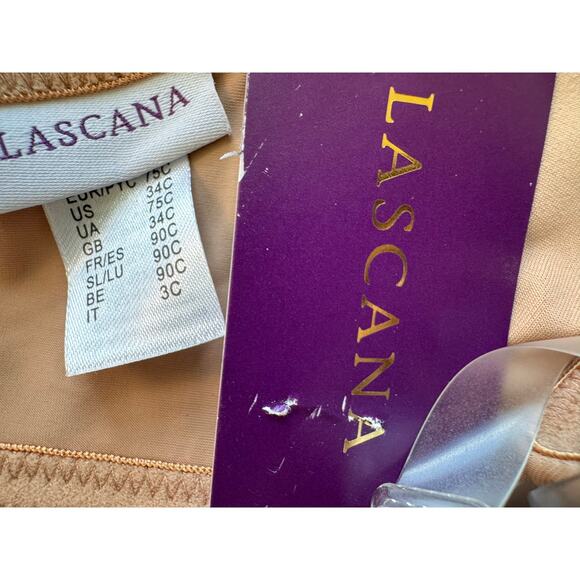 NEW MACY’S LASCANA Tan Clear Multi Strap T-Shirt Bra Size 34C - Picture 8 of 8